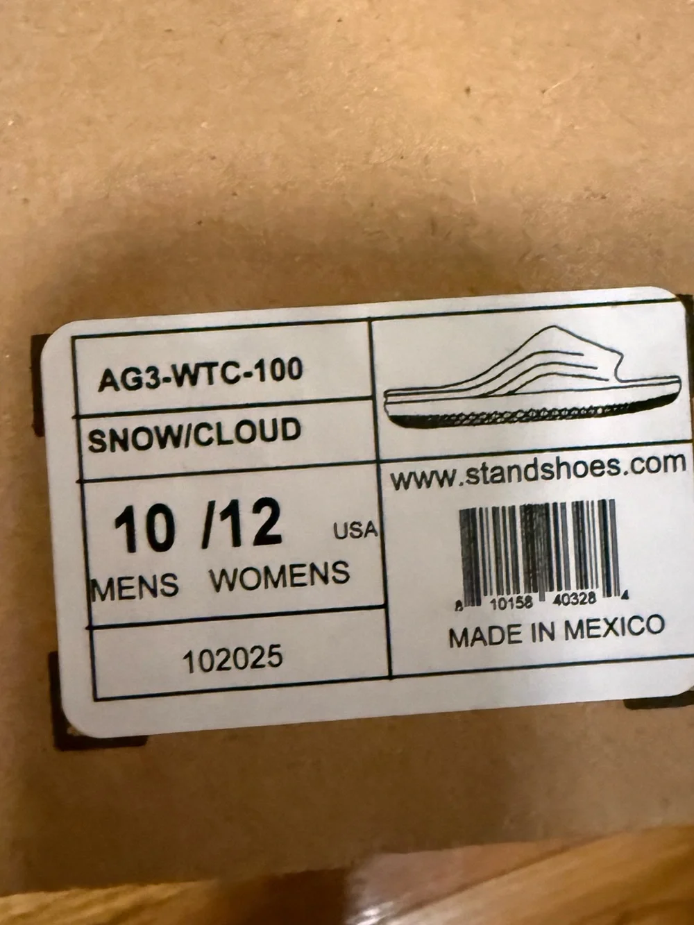 NIB STAND+ AG3 recovery sandals